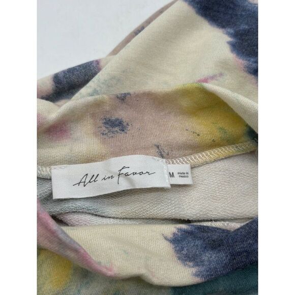 All in Favor Mock Neck, Tie-dye Crop Top, M - Picture 6 of 10
